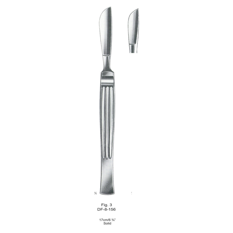 Operating Knives Fig. 3, Solid 17cm  (DF-8-156) by Dr. Frigz