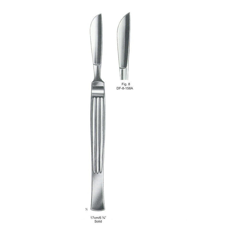 Operating Knives Fig. 8, Solid 17cm  (DF-8-158A) by Dr. Frigz