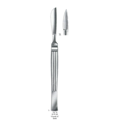 Operating Knives Fig. 10, Solid 17cm  (DF-8-160) by Dr. Frigz