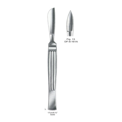 Operating Knives Fig. 13, Solid 17cm  (DF-8-161A) by Dr. Frigz