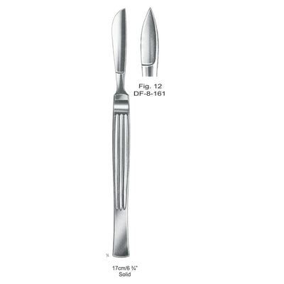 Operating Knives Fig. 12, Solid 17cm  (DF-8-161) by Dr. Frigz