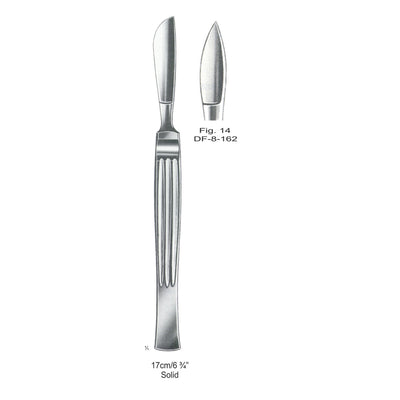 Operating Knives Fig 14, Solid 17cm  (DF-8-162) by Dr. Frigz