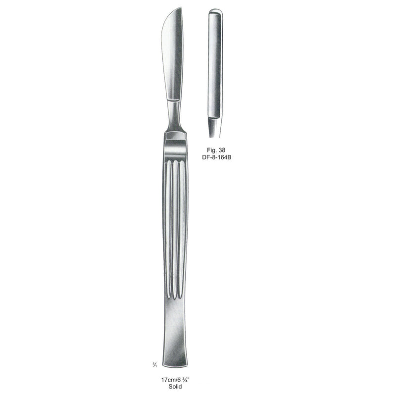 Operating Knives Fig. 38,Solid 17cm  (DF-8-164B) by Dr. Frigz