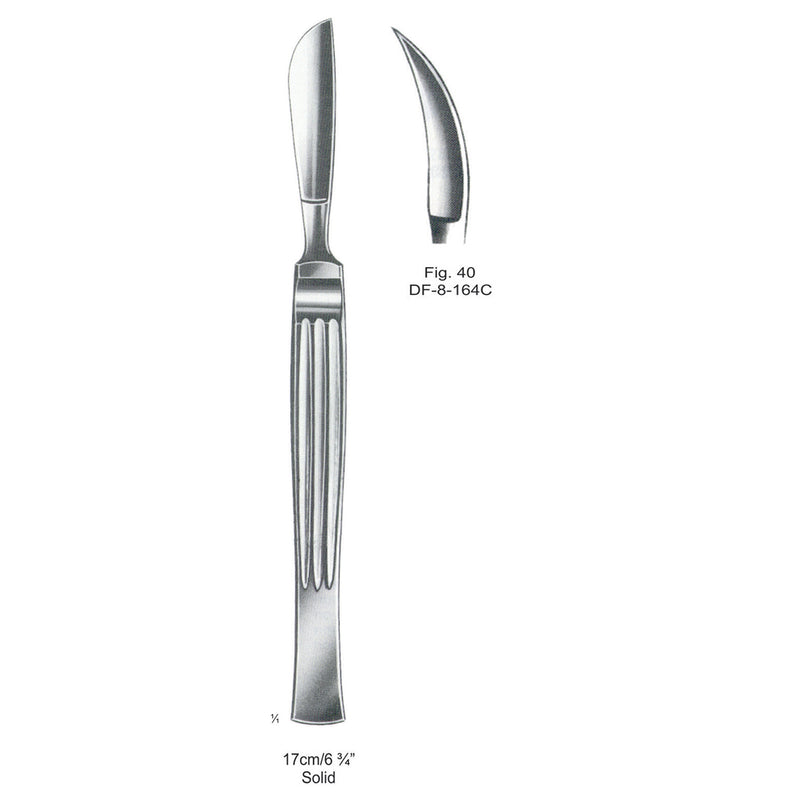 Operating Knives Fig. 40,Solid 17cm  (DF-8-164C) by Dr. Frigz