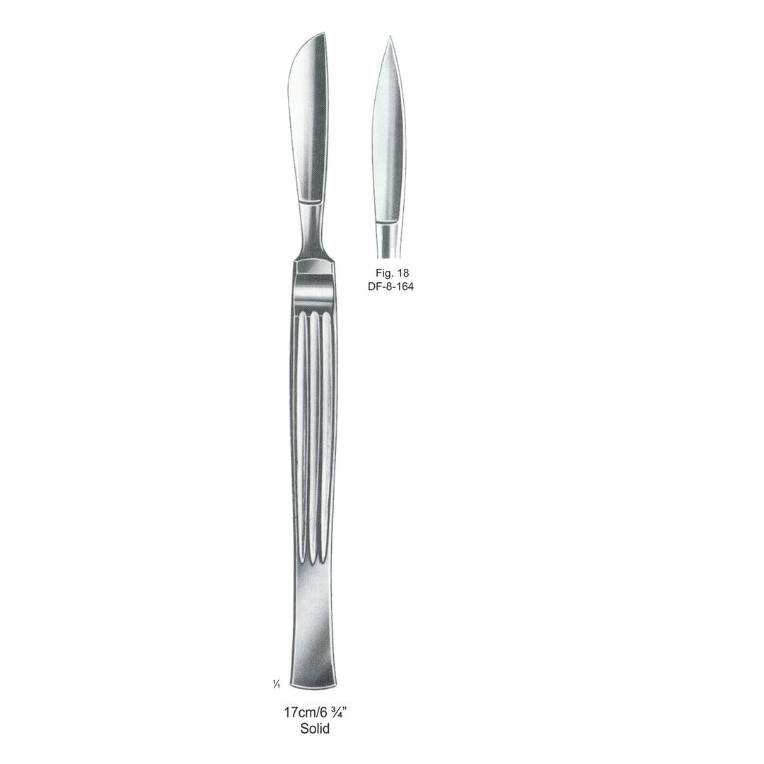 Operating Knives Fig. 18,Solid 17cm  (DF-8-164) by Dr. Frigz