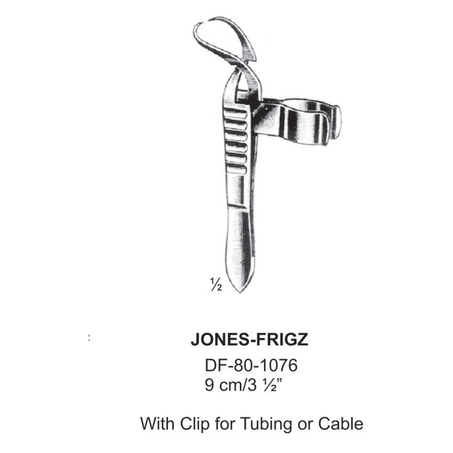 Jones-Frigz Towel Forceps, With Clip For Tubing Or Cable, 9cm (DF-80-1076) by Dr. Frigz