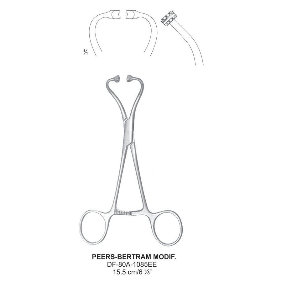 Peers-Bertram Modif. Towel Clamp, 15.5cm (DF-80A-1085Ee) by Dr. Frigz