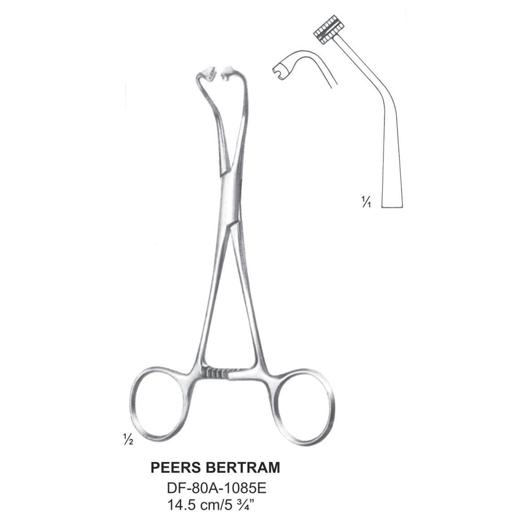 Peers Bertram Towel Clamp 14.5cm (DF-80A-1085E) by Dr. Frigz