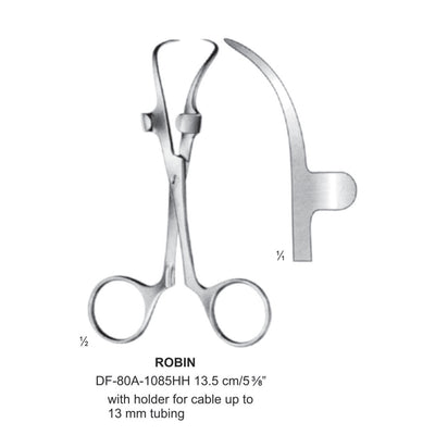 Robin Towel Clamp, With Holder For Cable Up To 13mm , 13.5cm  (DF-80A-1085Hh) by Dr. Frigz
