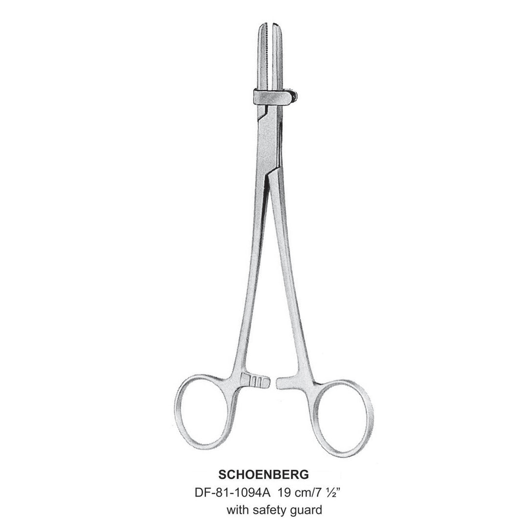 Schoenberg Tubing Clamp, With Safety Guard, 19cm (DF-81-1094A) by Dr. Frigz
