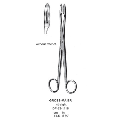 Gross-Maier Forceps, Straight, Without Ratchet, 20cm (DF-83-1116)