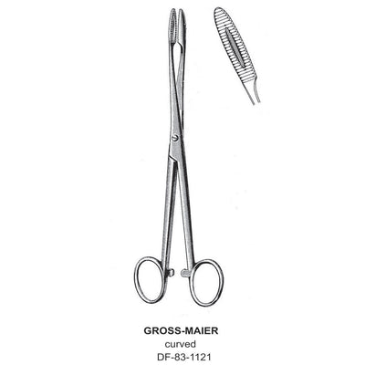 Gross-Maier Forceps, Curved, With Ratchet, 14.5cm (DF-83-1121) by Dr. Frigz