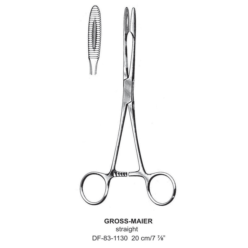 Gross-Maier Forceps, Straight, 20cm (DF-83-1130) by Dr. Frigz