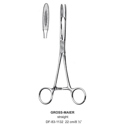 Gross-Maier Forceps, Straight, 22cm (DF-83-1132) by Dr. Frigz