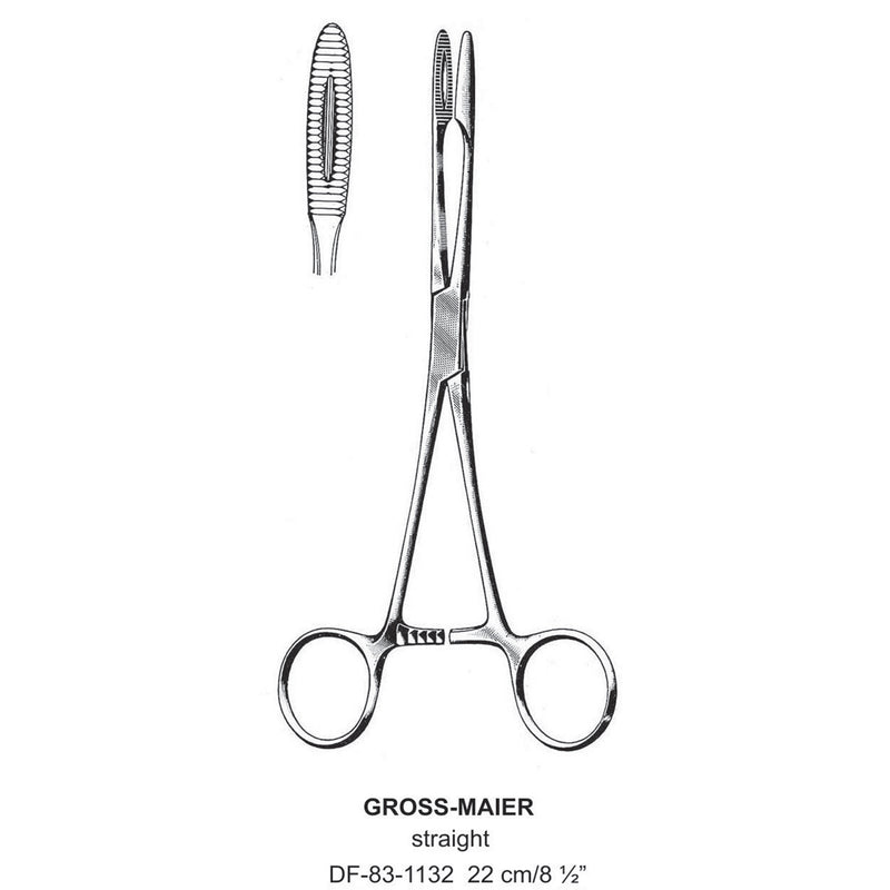 Gross-Maier Forceps, Straight, 22cm (DF-83-1132) by Dr. Frigz