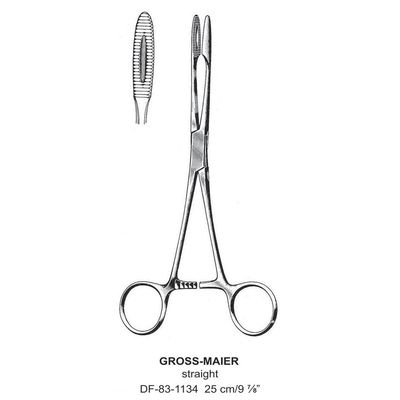 Gross-Maier Forceps, Straight, 25cm (DF-83-1134) by Dr. Frigz