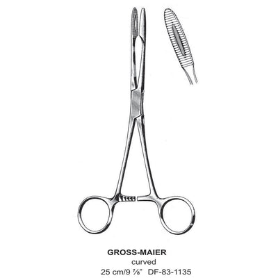 Gross-Maier Forceps, Curved, 25cm (DF-83-1135) by Dr. Frigz