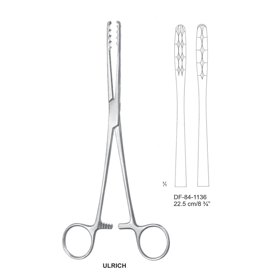 Ulrich Swab Forceps, Straight, 22.5cm (DF-84-1136) by Dr. Frigz