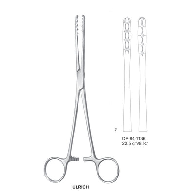 Ulrich Swab Forceps, Straight, 22.5cm (DF-84-1136)