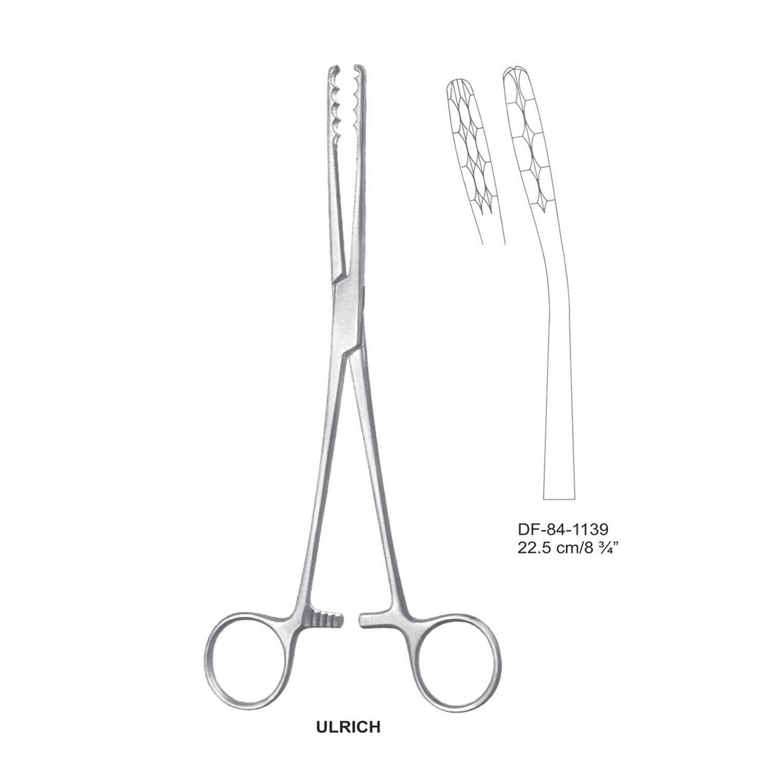 Ulrich Swab Forceps, Curved, 22.5cm (DF-84-1139) by Dr. Frigz