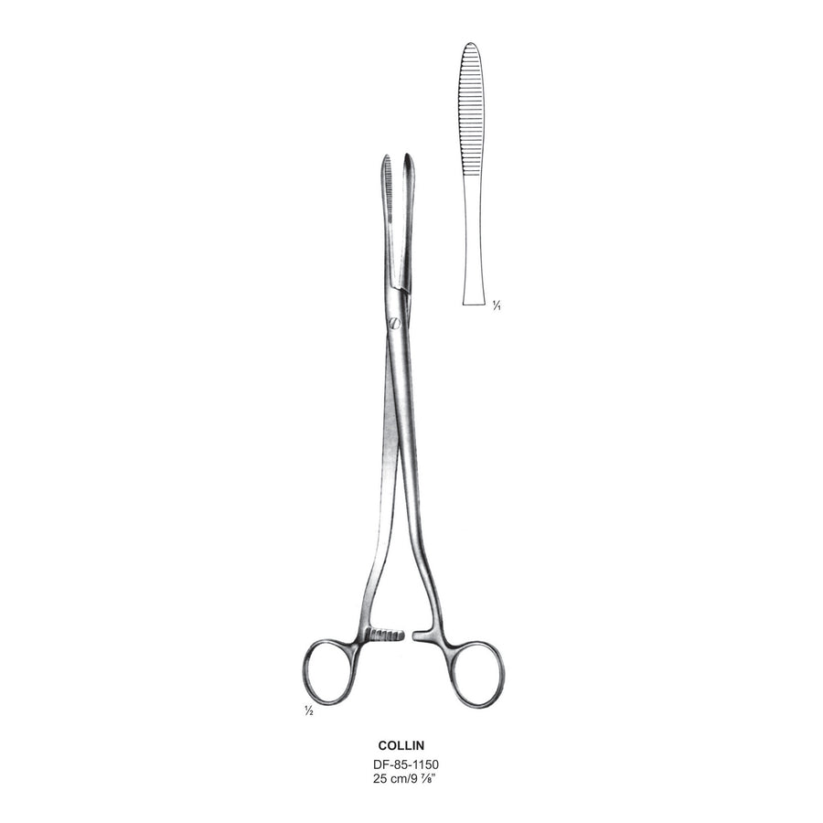 Collin Dressing Forceps, Straight, 25cm  (DF-85-1150) by Dr. Frigz