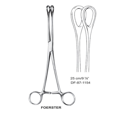 Foerster Sponge Forceps, Straight, Plain, 25cm (DF-87-1154)