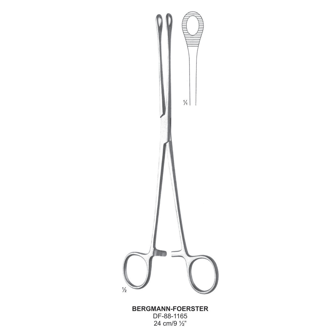 Bergmann-Foerster Sponge Forceps, Straight, 24cm  (DF-88-1165) by Dr. Frigz