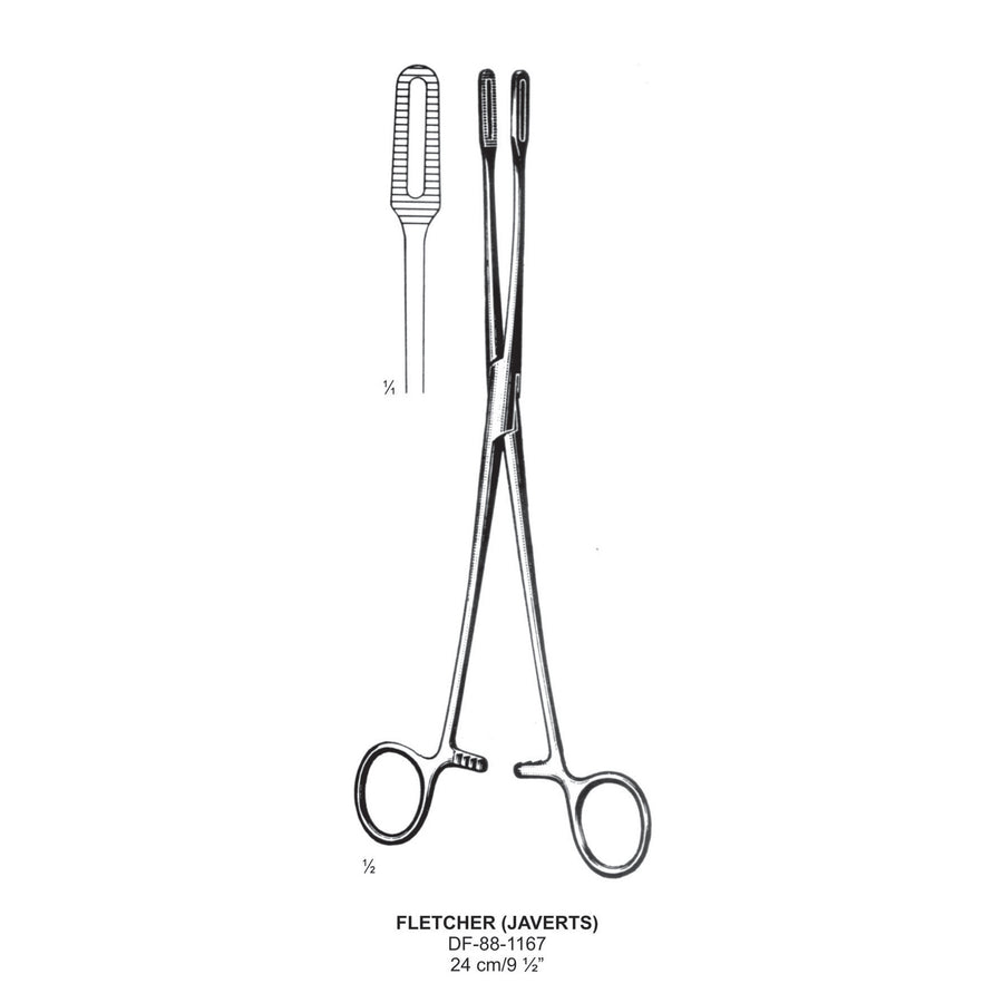 Fletcher (Javerts) Sponge Forceps, Straight, 24cm  (DF-88-1167) by Dr. Frigz