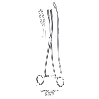 Fletcher (Javerts) Sponge Forceps, Curved, 24cm  (DF-88-1168)