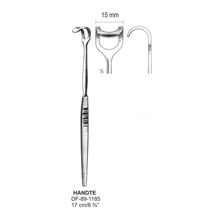 Handte Retractors,17Cm,15mm  (DF-89-1185) by Dr. Frigz