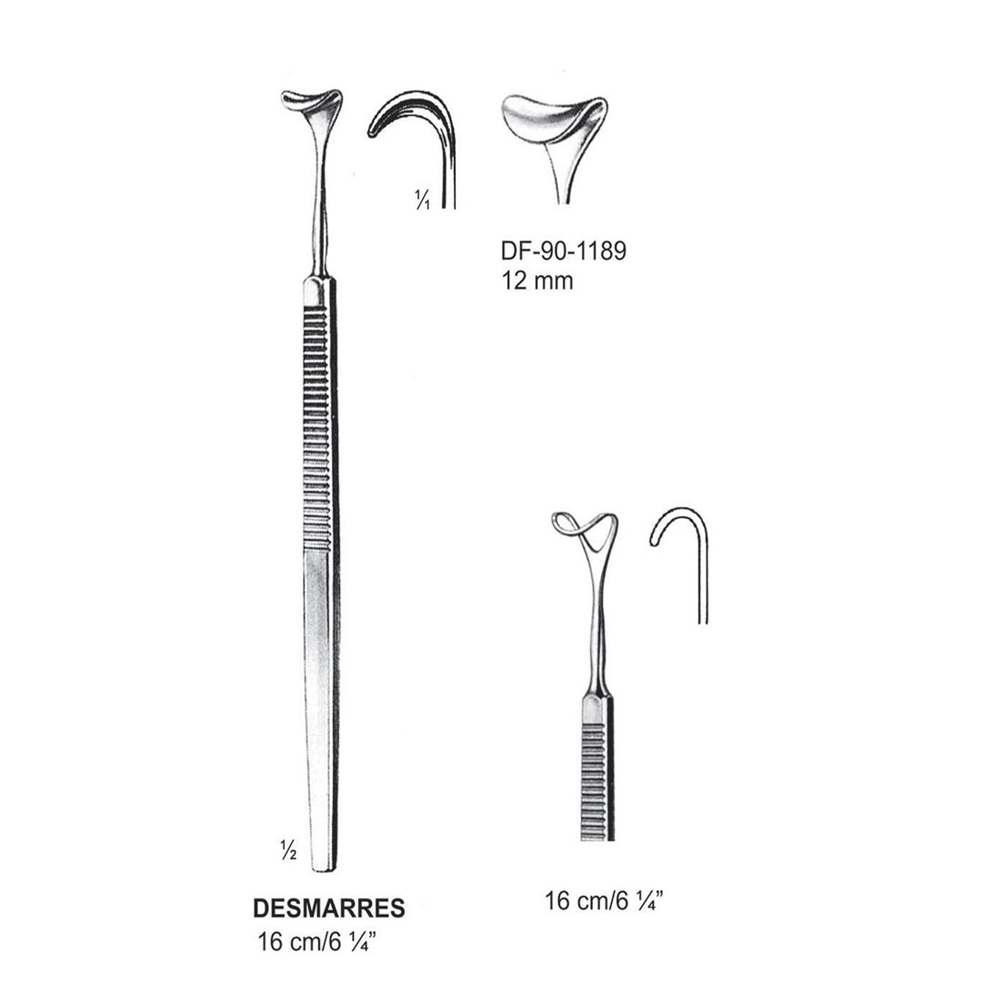 Desmarres Retractors,16Cm,12mm  (DF-90-1189) by Dr. Frigz