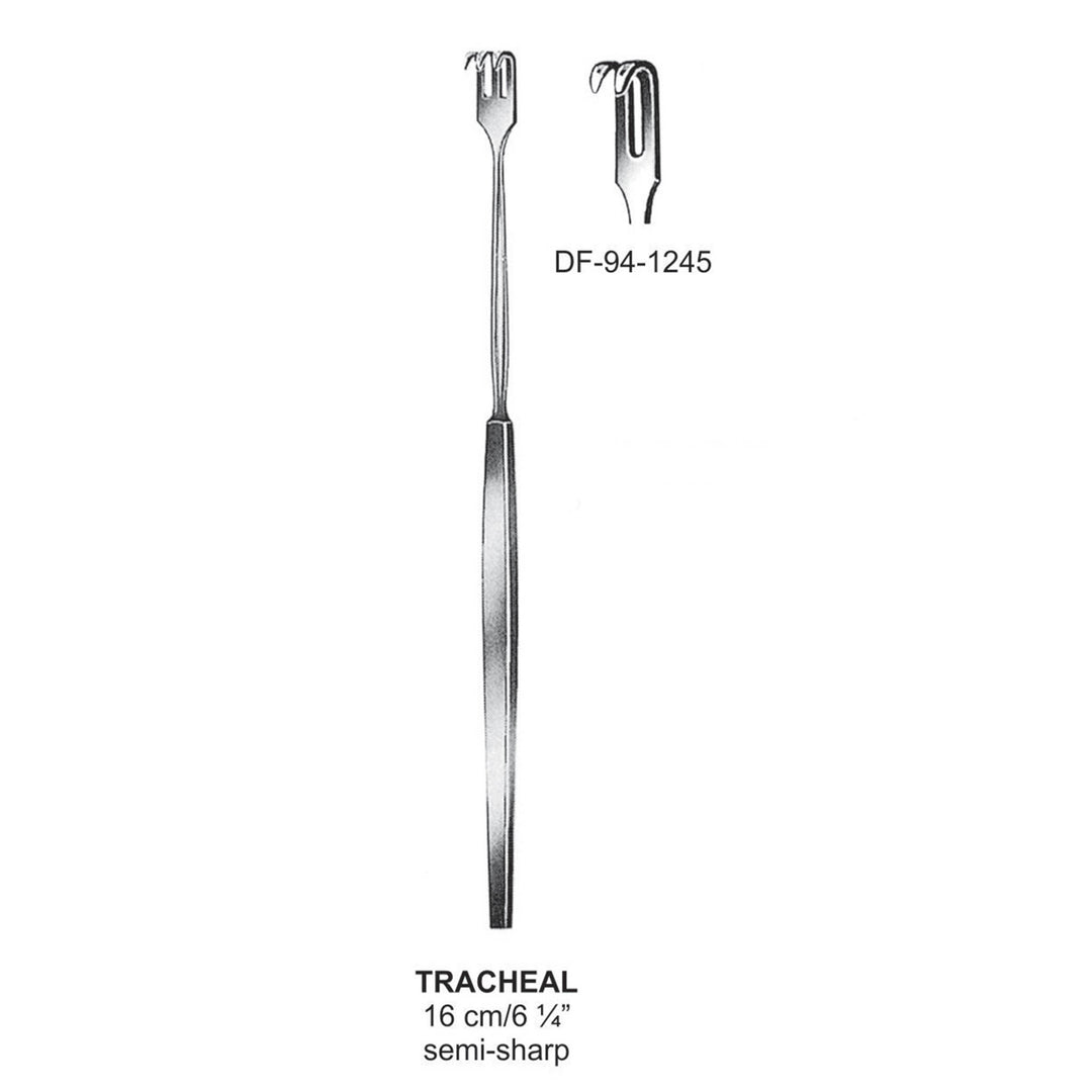 Tracheal Retractors,Semi-Sharp ,16cm Double Prong  (DF-94-1245) by Dr. Frigz