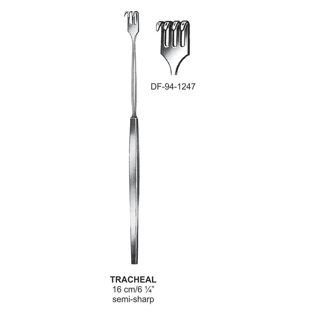 Tracheal Retractors,Semi-Sharp ,16cm Four Prong  (DF-94-1247) by Dr. Frigz