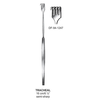 Tracheal Retractors,Semi-Sharp ,16cm Four Prong  (DF-94-1247)