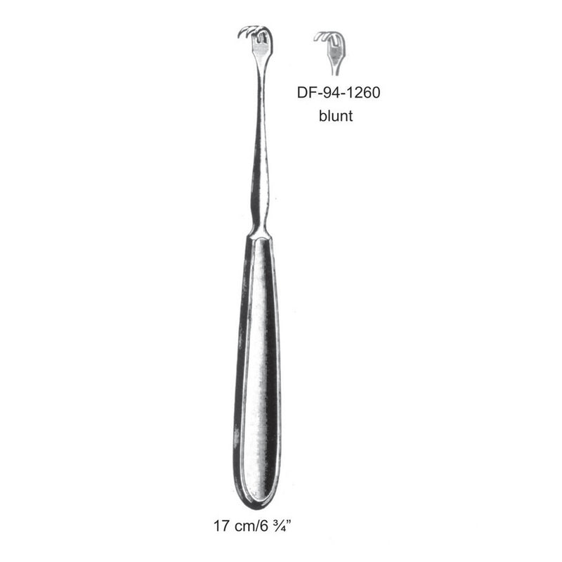 Retractors,17cm Blunt Two Prong  (DF-94-1260) by Dr. Frigz