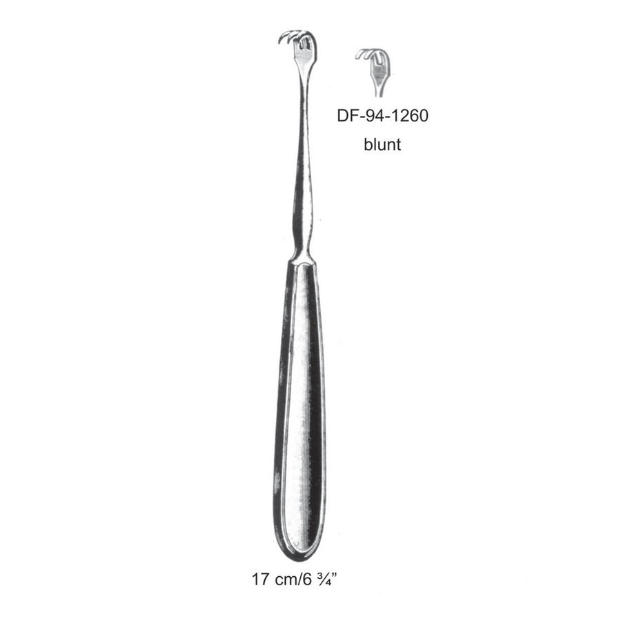 Retractors,17cm Blunt Three Prong  (DF-94-1261) by Dr. Frigz