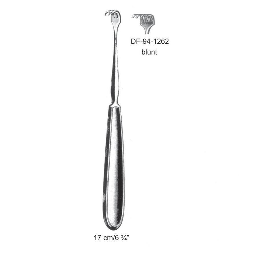 Retractors,17cm Blunt Four Prong  (DF-94-1262) by Dr. Frigz