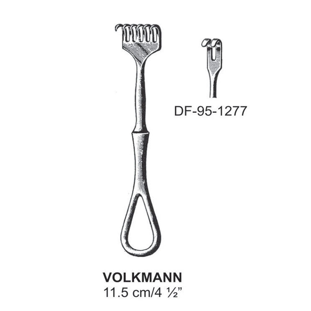 Volkmann Retractors,11.5cm Blunt Two Prong  (DF-95-1277) by Dr. Frigz