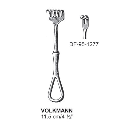 Volkmann Retractors,11.5cm Blunt Two Prong  (DF-95-1277)
