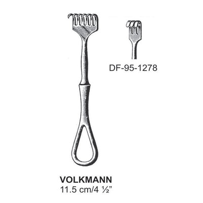 Volkmann Retractors,11.5cm Blunt Three Prong  (DF-95-1278)