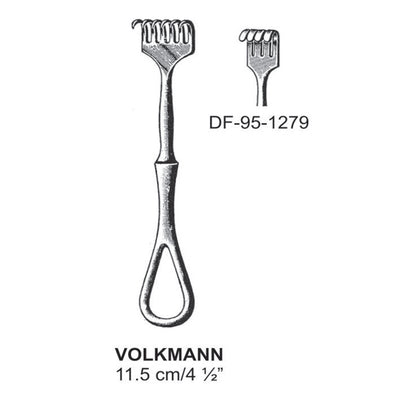 Volkmann Retractors,11.5cm Blunt Four Prong  (DF-95-1279)