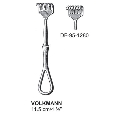 Volkmann Retractors,11.5cm Blunt Six Prong  (DF-95-1280)