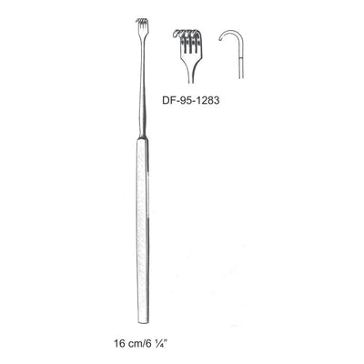 Volkmann Retractors,16cm Blunt Four Prong  (DF-95-1283) by Dr. Frigz