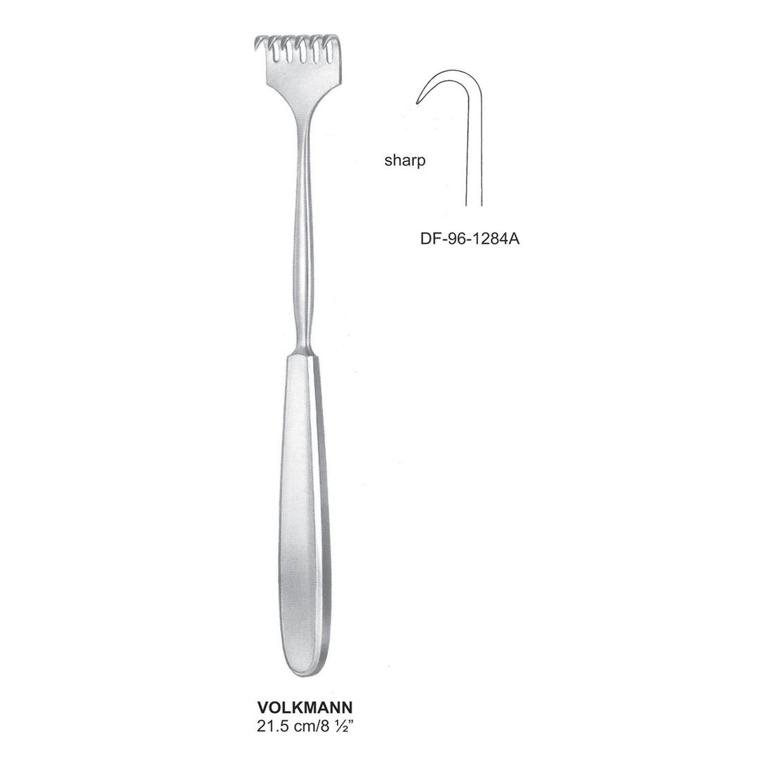 Volkmann Retractors Sharp 21.5cm One Prong  (DF-96-1284A) by Dr. Frigz