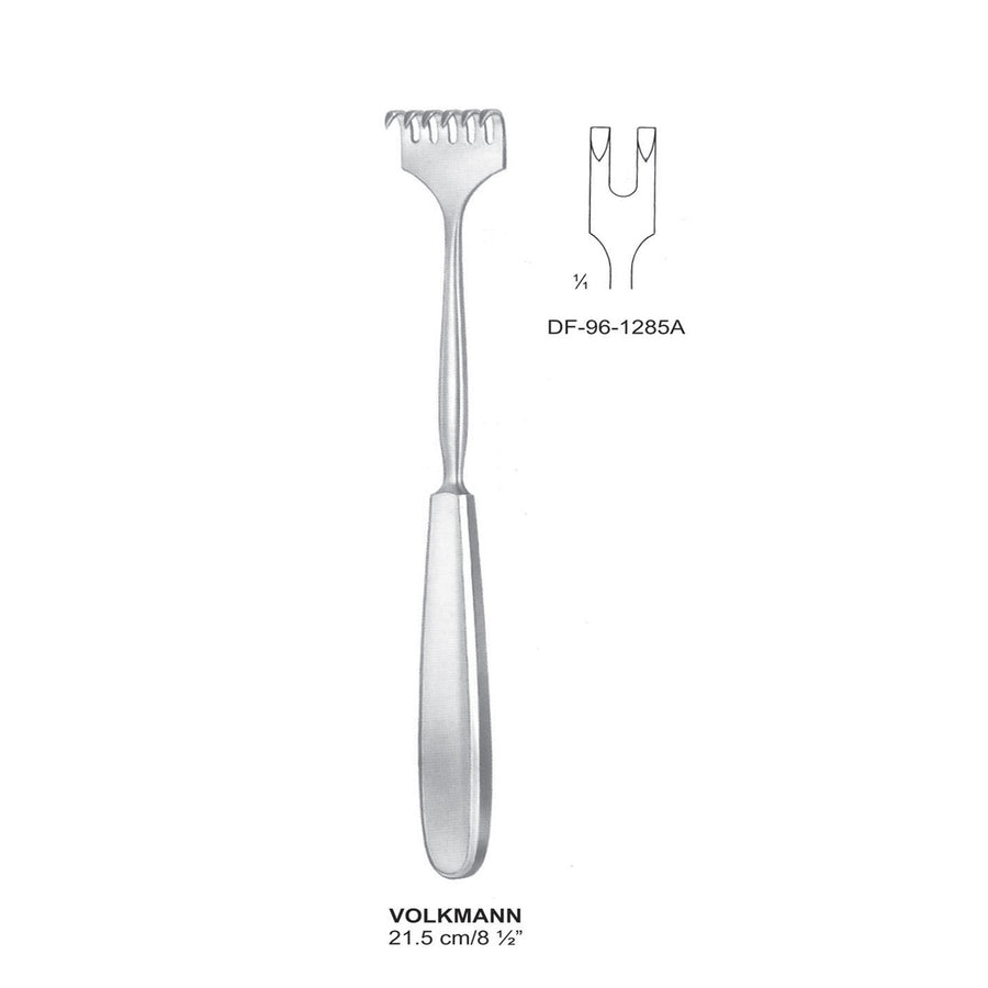 Volkmann Retractors Sharp 21.5cm Two Prong  (DF-96-1285A) by Dr. Frigz