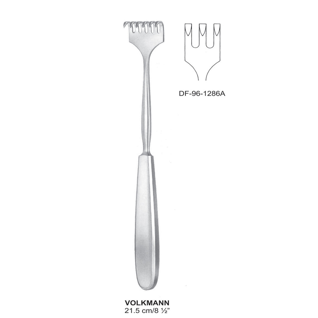 Volkmann Retractors Sharp 21.5cm Three Prong  (DF-96-1286A) by Dr. Frigz