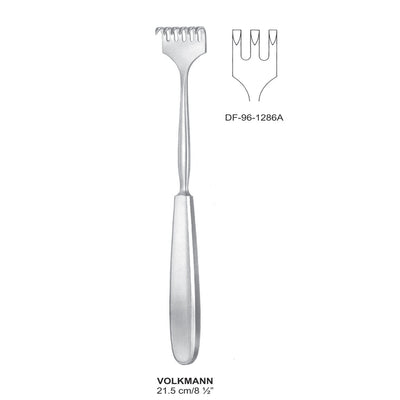 Volkmann Retractors Sharp 21.5cm Three Prong  (DF-96-1286A) by Dr. Frigz