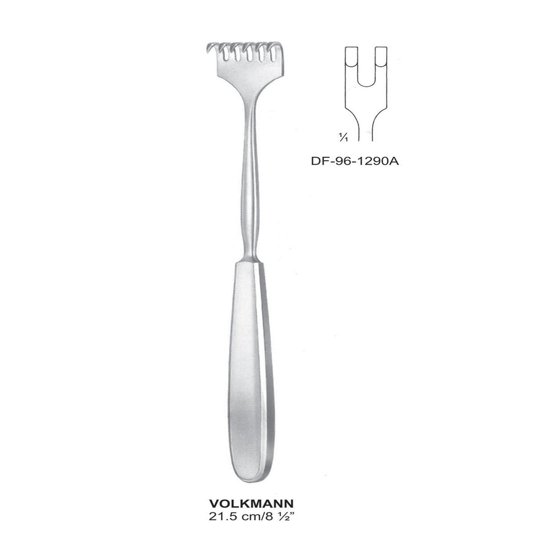 Volkmann Retractors Blunt 21.5cm Two Prong  (DF-96-1290A) by Dr. Frigz