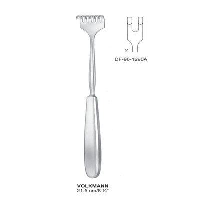 Volkmann Retractors Blunt 21.5cm Two Prong  (DF-96-1290A) by Dr. Frigz