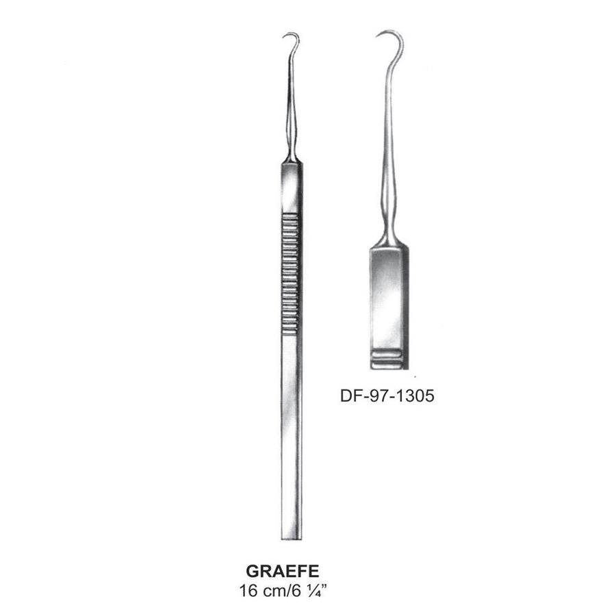 Graefe Retractors,16cm (DF-97-1305) by Dr. Frigz